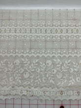 Embroidered Mesh - 23-inches Wide Ivory